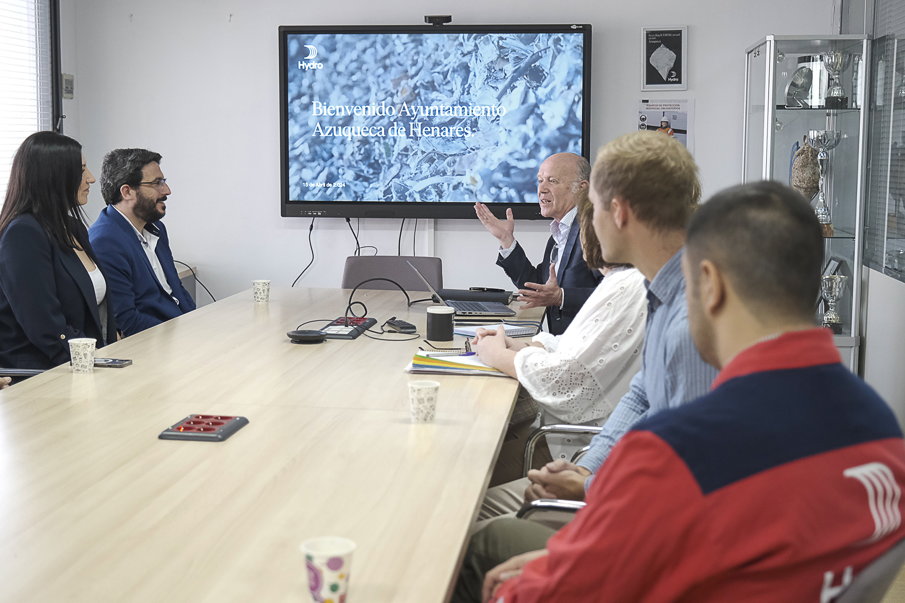 Un momento de la reunión